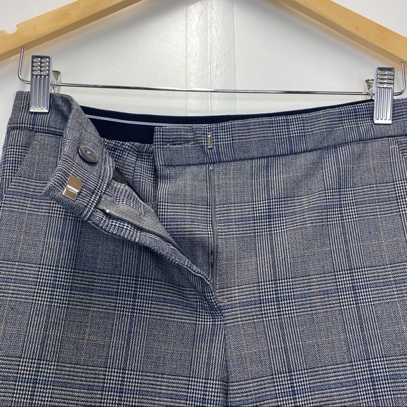 Zara Check Plaid Jogger Waist Comfortable Work Pants - Picture 7 of 8